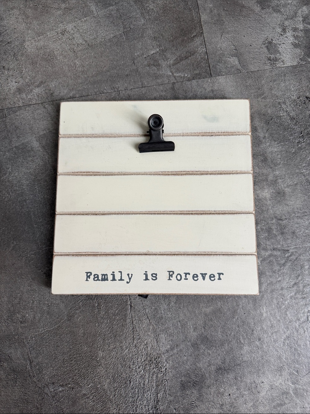 Kirkland Signature Cream Wood Photo Clip Picture frame with Black Clip
